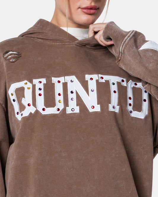 QUNTO STAR HOODIE BROWN